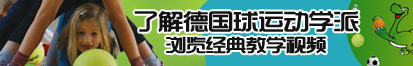 操骚逼黄吃了解德国球运动学派，浏览经典教学视频。